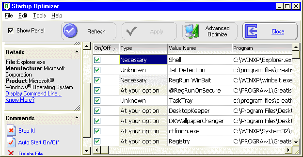 Startup Optimizer